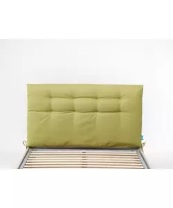 TESTIERA PIAZZA E MEZZA IN TESSUTO TRAPUNTATO "SOFFY" VERDE 120 CM